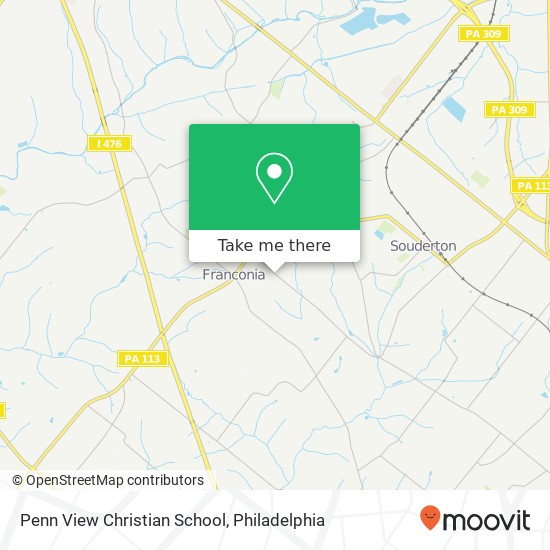 Penn View Christian School map