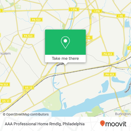 AAA Professional Home Rmdlg map