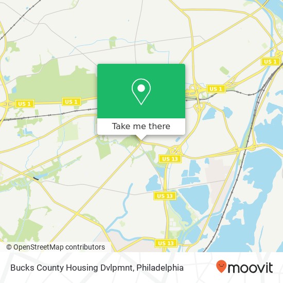 Mapa de Bucks County Housing Dvlpmnt