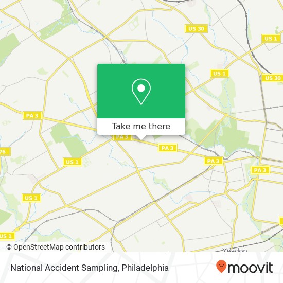 Mapa de National Accident Sampling