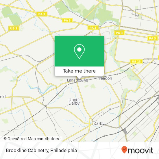 Mapa de Brookline Cabinetry
