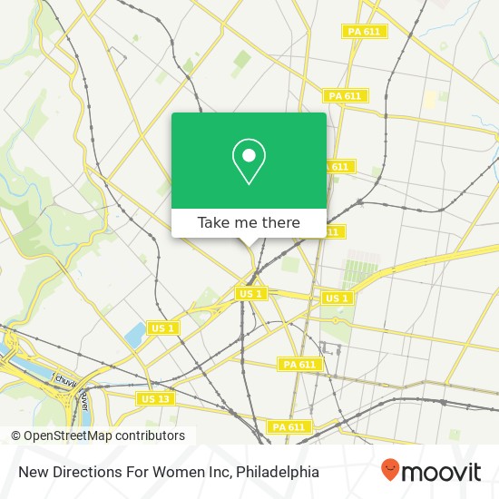 Mapa de New Directions For Women Inc