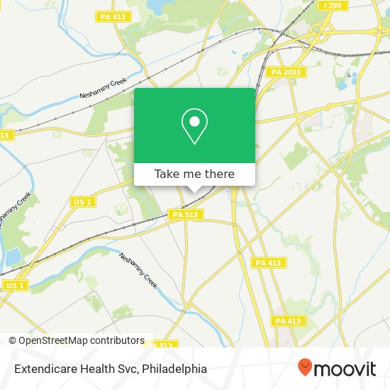 Extendicare Health Svc map