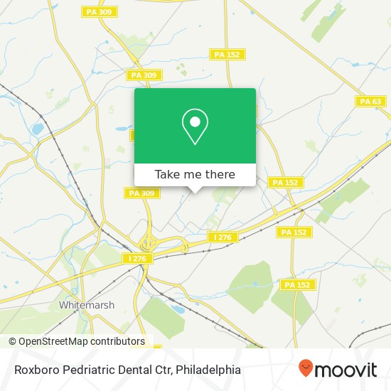 Roxboro Pedriatric Dental Ctr map