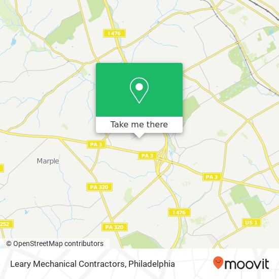 Leary Mechanical Contractors map