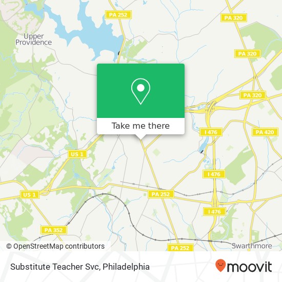 Substitute Teacher Svc map