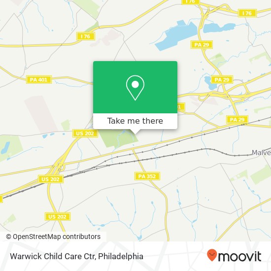 Mapa de Warwick Child Care Ctr