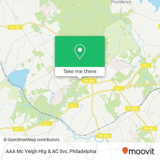 AAA Mc Veigh Htg & AC Svc map