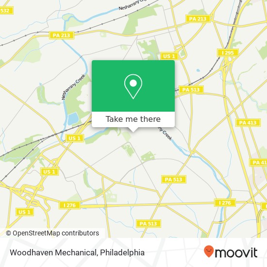 Woodhaven Mechanical map