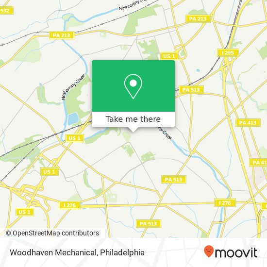 Mapa de Woodhaven Mechanical