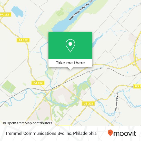 Tremmel Communications Svc Inc map