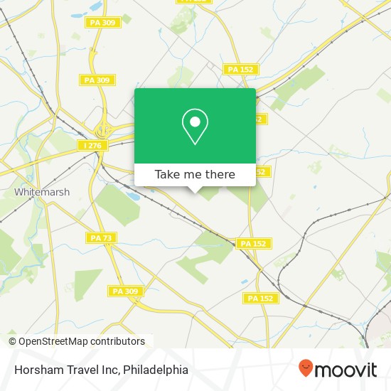 Mapa de Horsham Travel Inc