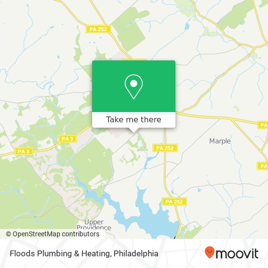 Floods Plumbing & Heating map