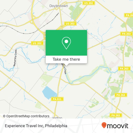 Experience Travel Inc map