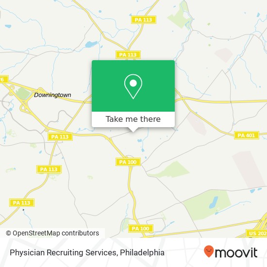 Physician Recruiting Services map