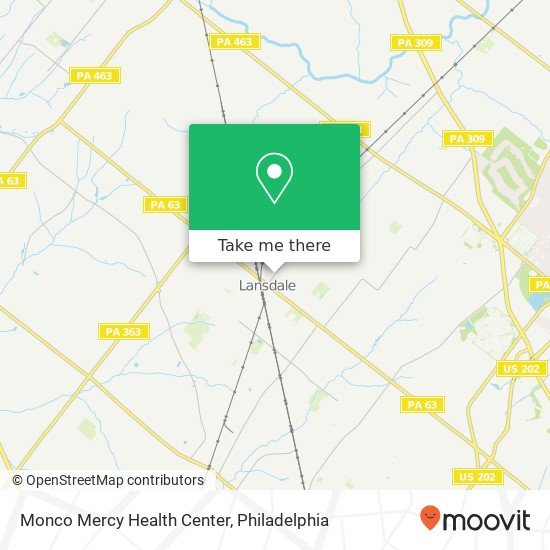 Monco Mercy Health Center map