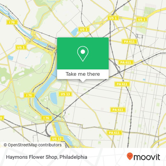 Haymons Flower Shop map