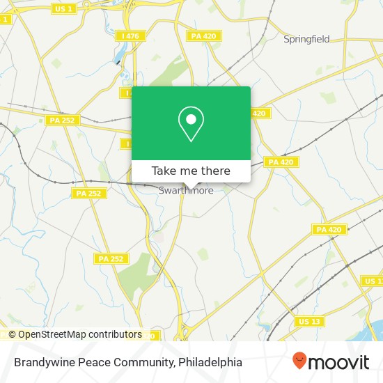 Mapa de Brandywine Peace Community