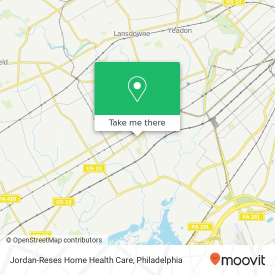 Mapa de Jordan-Reses Home Health Care