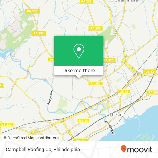 Mapa de Campbell Roofing Co