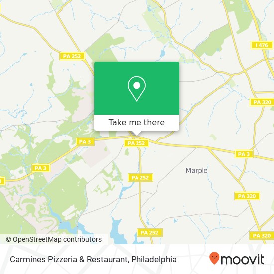 Carmines Pizzeria & Restaurant map