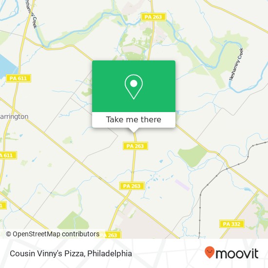 Cousin Vinny's Pizza map