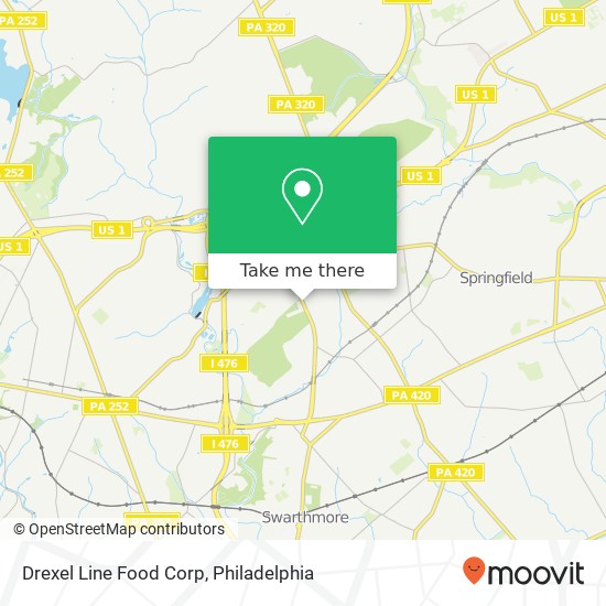Mapa de Drexel Line Food Corp