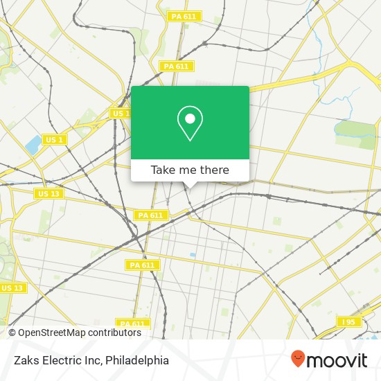 Zaks Electric Inc map