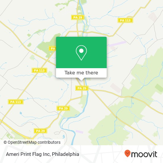 Ameri Print Flag Inc map