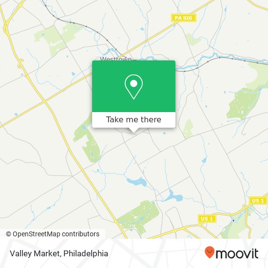 Valley Market map
