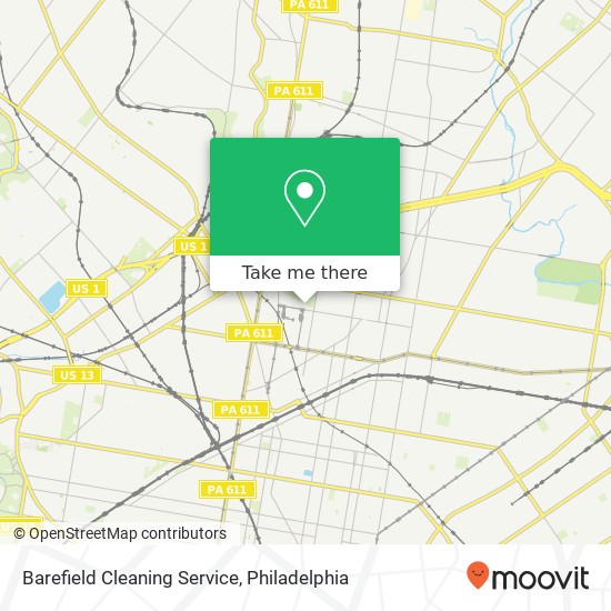 Mapa de Barefield Cleaning Service