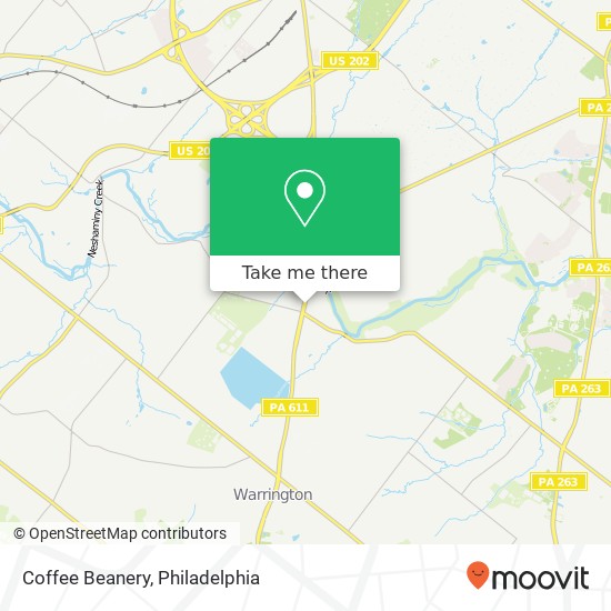 Coffee Beanery map