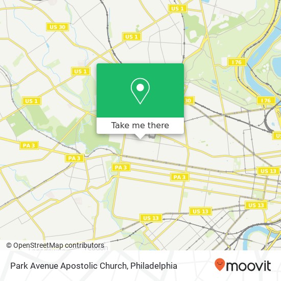 Mapa de Park Avenue Apostolic Church