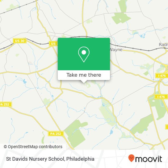 Mapa de St Davids Nursery School
