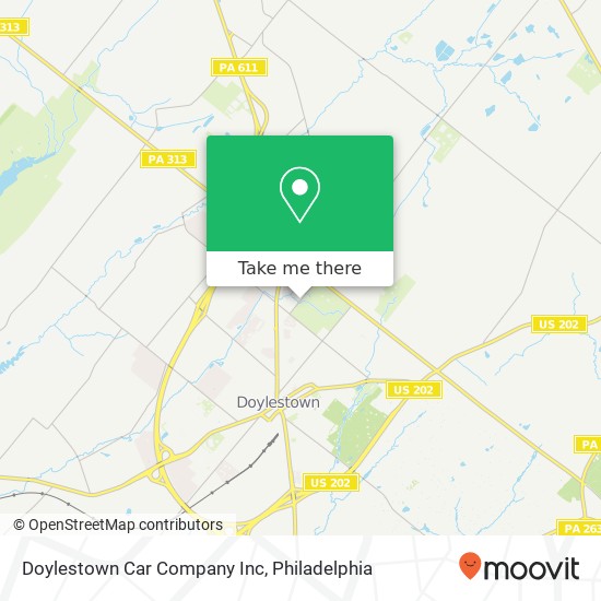 Doylestown Car Company Inc map