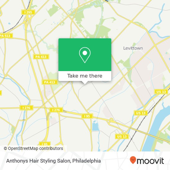 Anthonys Hair Styling Salon map