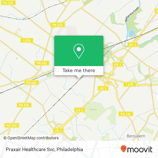 Praxair Healthcare Svc map