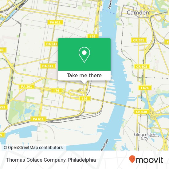 Thomas Colace Company map
