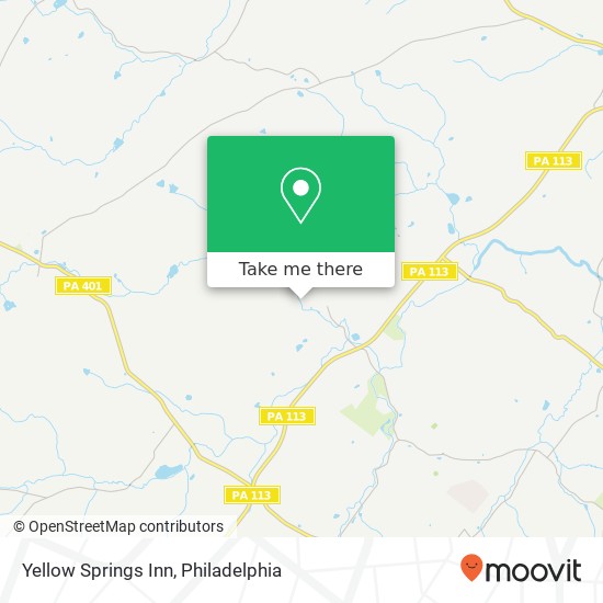 Yellow Springs Inn map