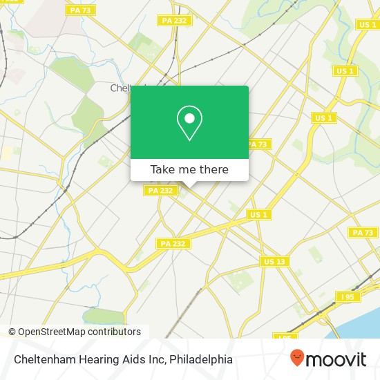Cheltenham Hearing Aids Inc map