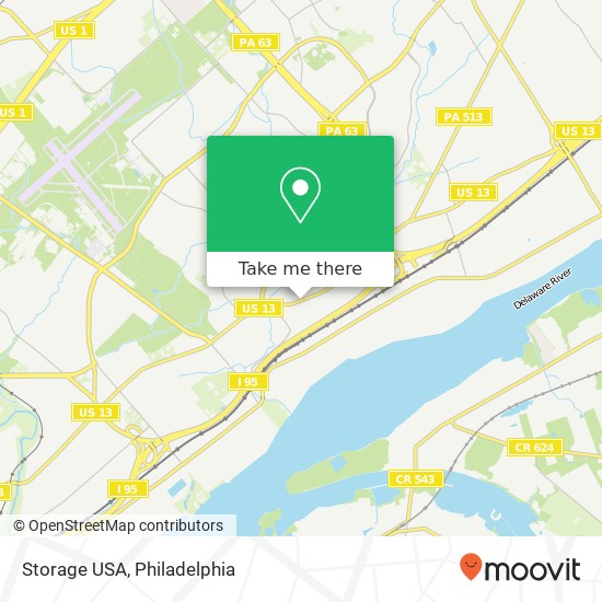 Mapa de Storage USA