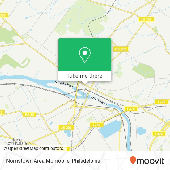 Norristown Area Momobile map