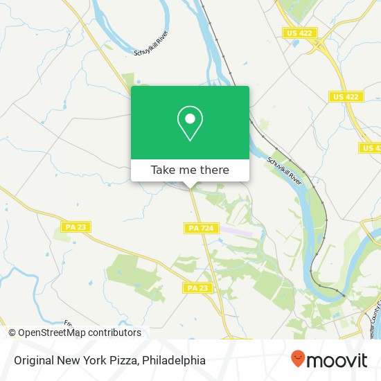 Original New York Pizza map