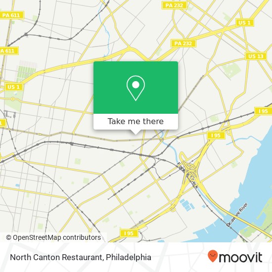 North Canton Restaurant map
