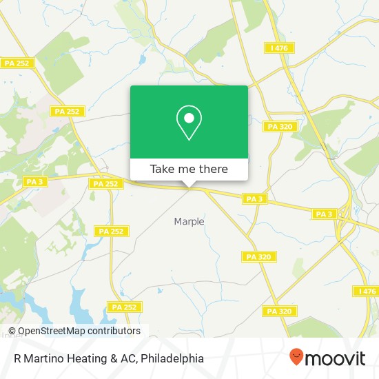 R Martino Heating & AC map