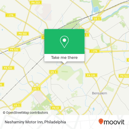 Neshaminy Motor Inn map