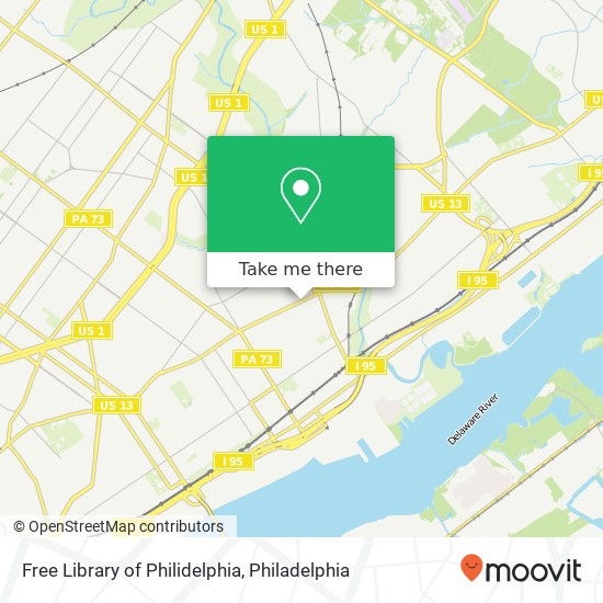 Mapa de Free Library of Philidelphia