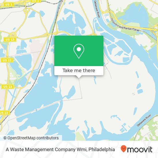 A Waste Management Company Wmi map