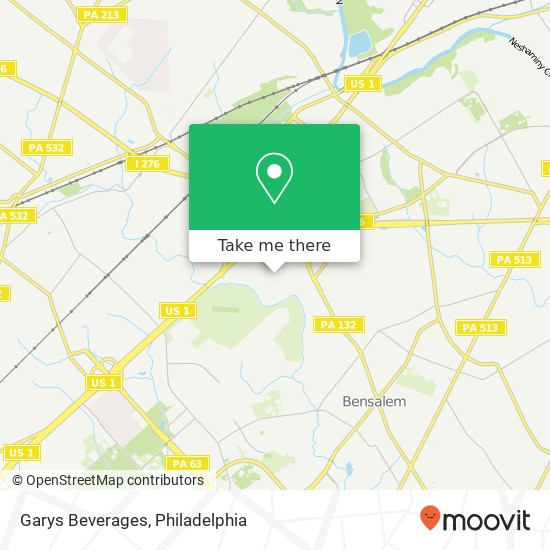 Mapa de Garys Beverages
