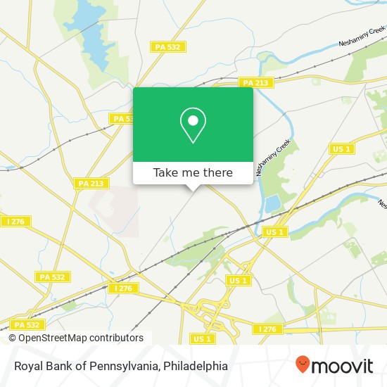 Royal Bank of Pennsylvania map